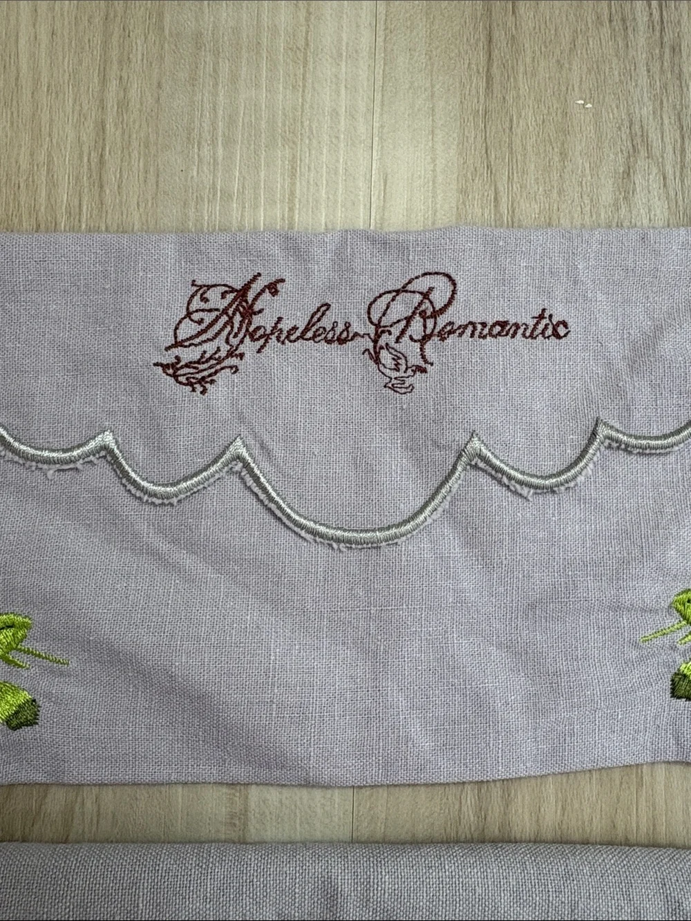 VTG Hopeless Romantic Embroidered Travel Pouch & Lingerie Bag Set 4pc